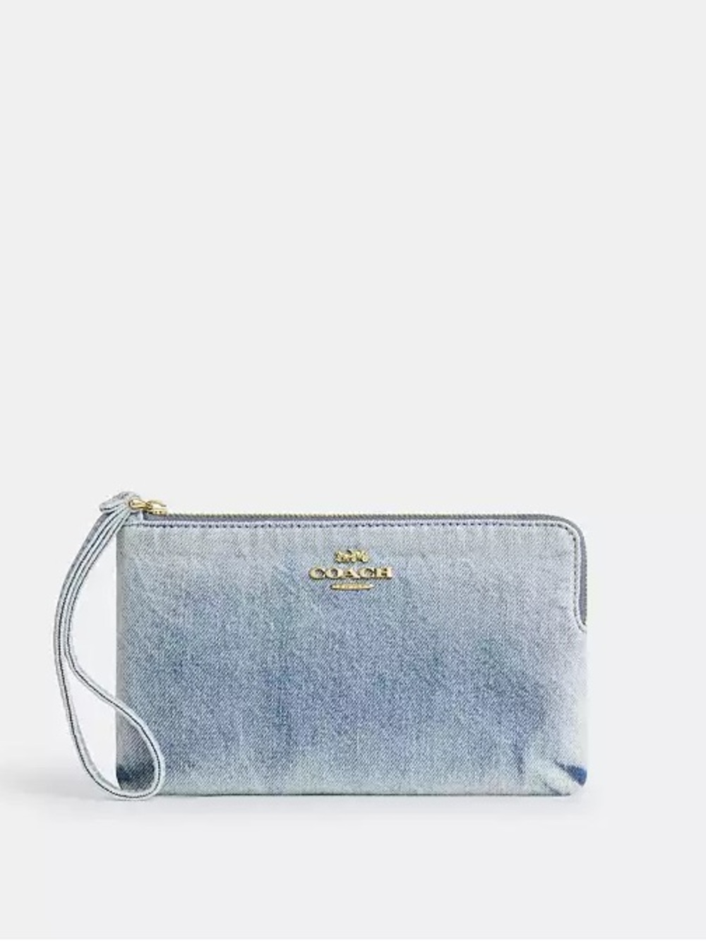 Coach Loved Denim Large Wristlet